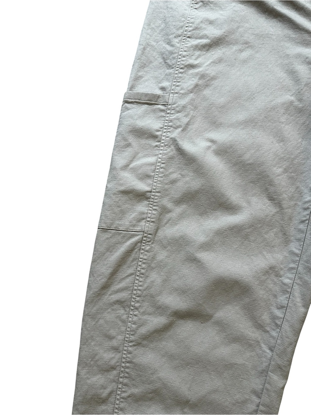 Eileen Fisher Cotton Hemp Stretch Lantern Pant Minimalist Lagenlook Travel - Picture 4 of 9